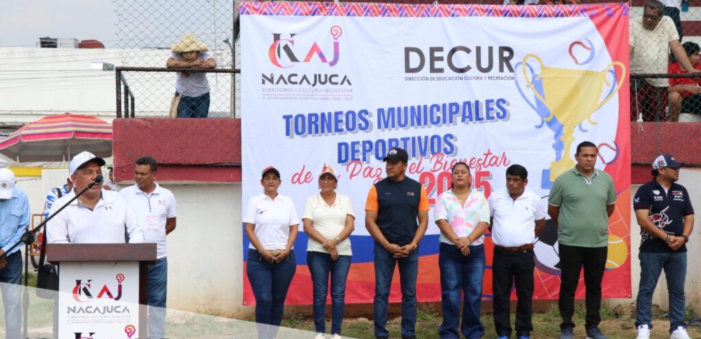 Inauguración de los Torneos Municipales para la Paz en Nacajuca