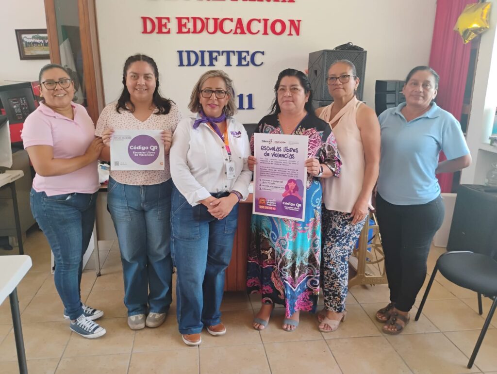 Código QR de Escuelas Libres de Violencia en IDIFTEC Macuspana
