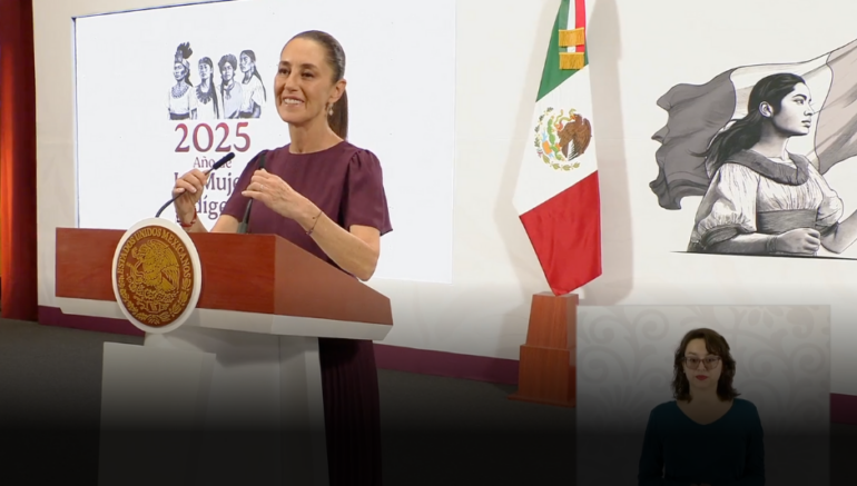 la mañanera de Claudia Sheinbaum hoy en Palacio Nacional