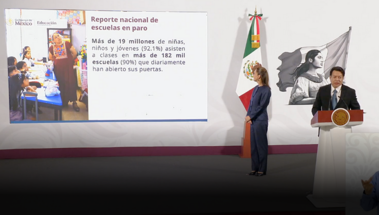 Claudia Sheinbaum crítica a la CNTE