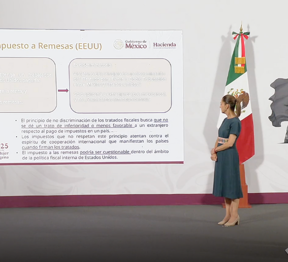 Gobierno de Sheinbaum defiende remesas
