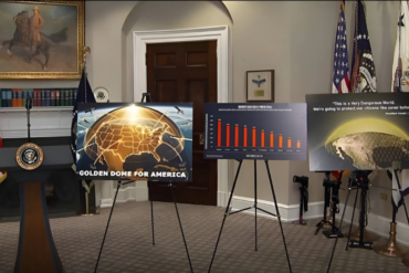 Presentación del Domo Dorado de Trump