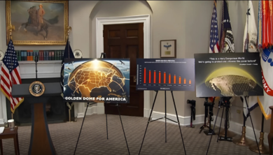 Presentación del Domo Dorado de Trump