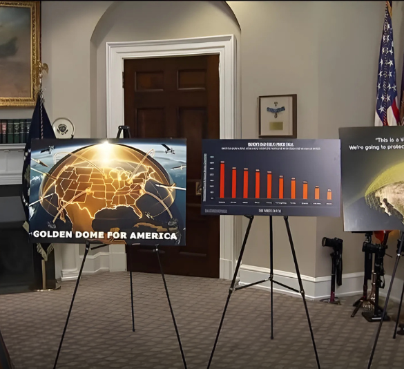 Presentación del Domo Dorado de Trump