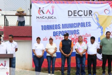 Inauguración de los Torneos Municipales para la Paz en Nacajuca