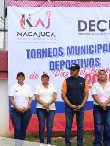 Inauguración de los Torneos Municipales para la Paz en Nacajuca