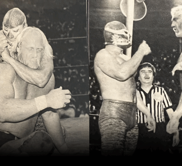Hulk Hogan levantado por el tabasqueño Canek