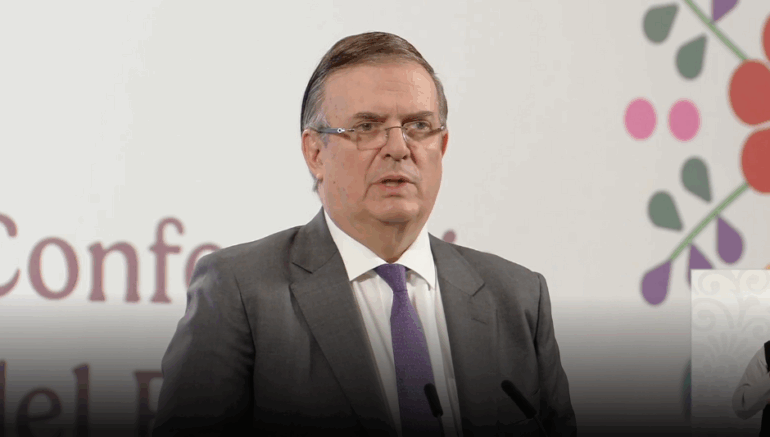 Marcelo Ebrard en la mañanera