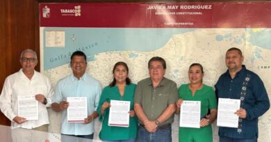 Convenio de donación de asfalto en Nacajuca