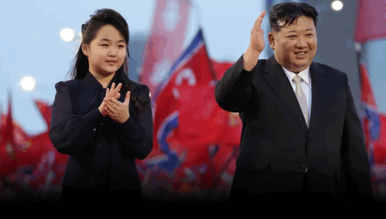 Kim Jong Un y su hija Ju Ae en Corea del Norte