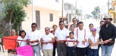 obra de pavimentación en Nacajuca Brisas del Carrizal