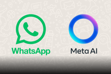 Ícono del círculo azul de Meta AI en WhatsApp