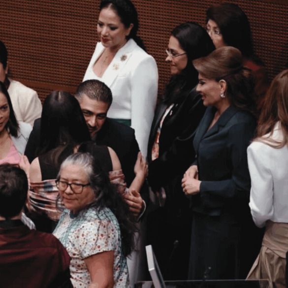 Omar García Harfuch comparece ante el Senado mexicano, presenta avances en seguridad nacional.