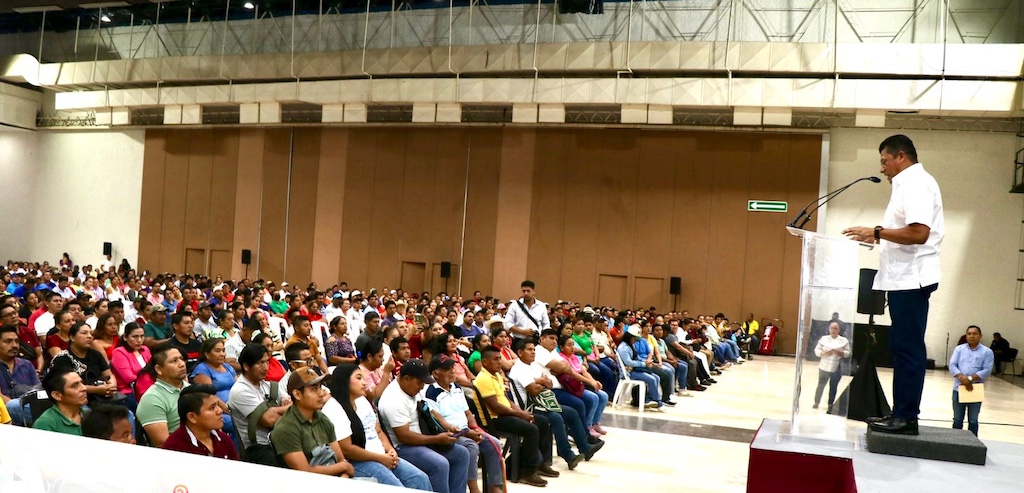 Entrega de tarjetas del programa Sembrando Vida en Nacajuca