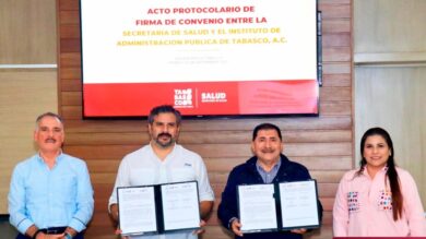 Alianza entre Secretaría de Salud e IAP Tabasco para impulsar la formación profesional en Tabasco