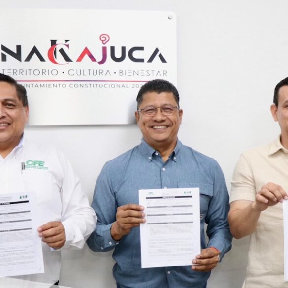 Autoridades fortalecen la infraestructura eléctrica en Nacajuca
