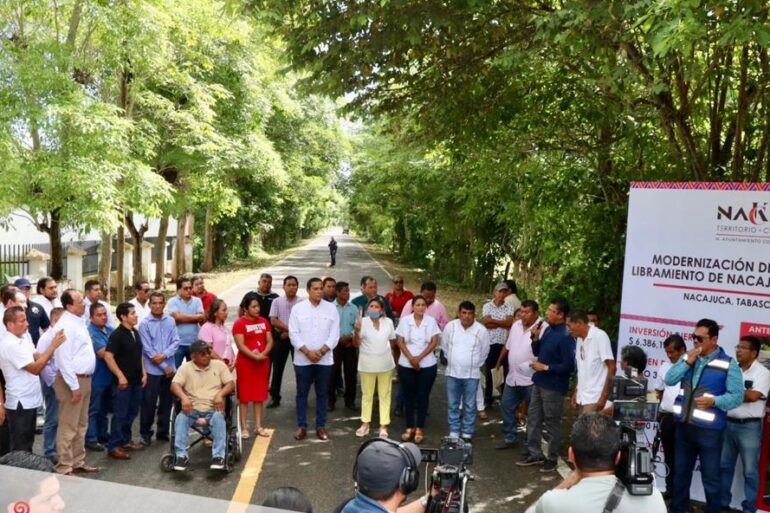 rehabilitación del tramo carretero en Nacajuca mejora la seguridad vial