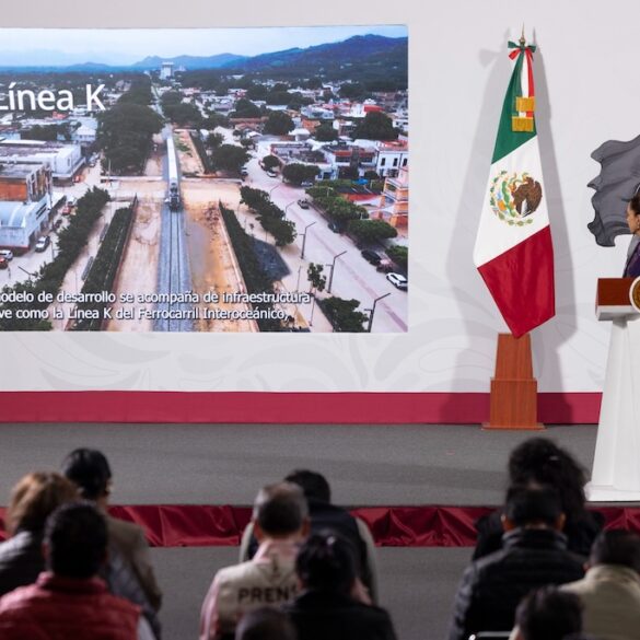 Avances del Tren Interoceánico Línea K en el sur-sureste de México