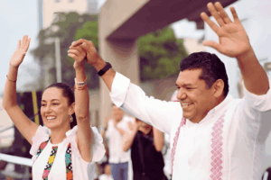 El gobernador durante su Primer Informe de Gobierno en Villahermosa, noviembre de 2025.