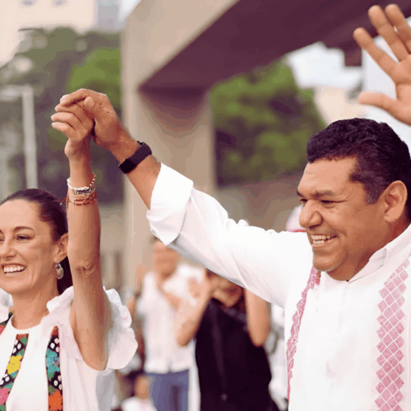 El gobernador durante su Primer Informe de Gobierno en Villahermosa, noviembre de 2025.