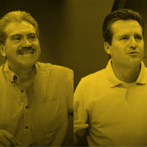 Evaristo Hernández Cruz y Gerardo Gaudiano Rovirosa, figuras que disputan la candidatura a la alcaldía de Centro rumbo a 2027.