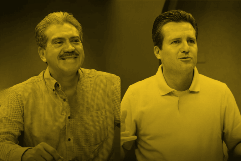 Evaristo Hernández Cruz y Gerardo Gaudiano Rovirosa, figuras que disputan la candidatura a la alcaldía de Centro rumbo a 2027.