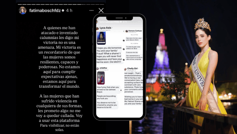 Fátima Bosch rompe el silencio tras ataques digitales