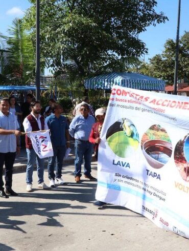 Autoridades dan banderazo a jornada de eliminación de criaderos en Nacajuca