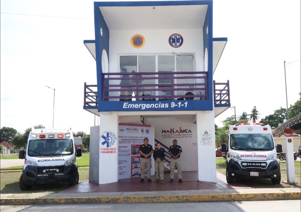 Base de emergencias rehabilitada en Tabasco