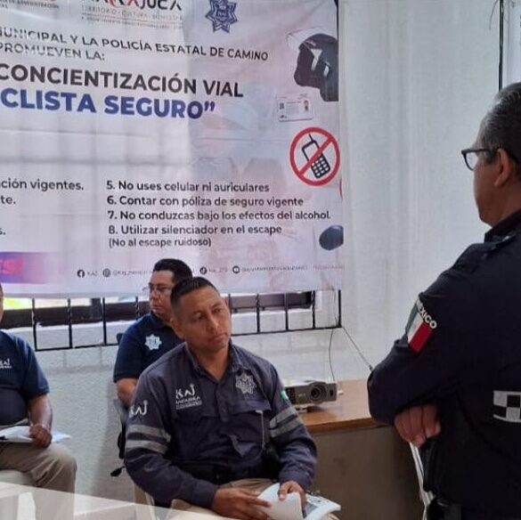 Agentes en capacitación de Tránsito Nacajuca