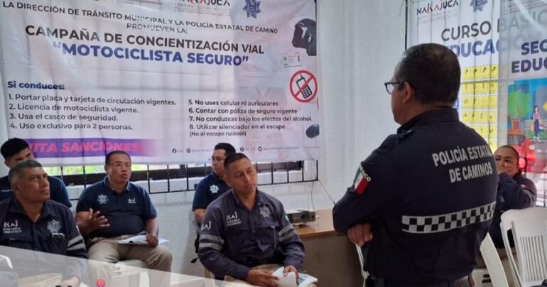 Agentes en capacitación de Tránsito Nacajuca