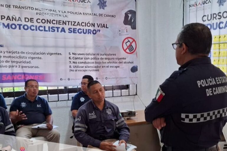 Agentes en capacitación de Tránsito Nacajuca
