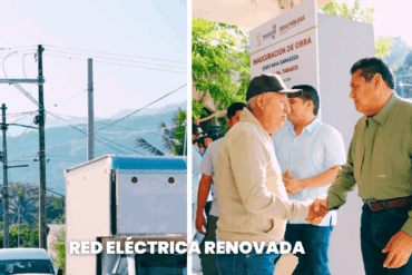 Inauguración de red eléctrica en Raya Zaragoza y tendido eléctrico renovado en Tacotalpa.
