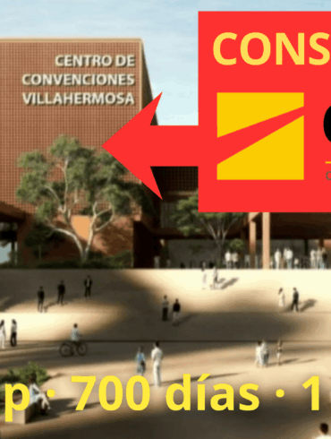 Render del Centro de Convenciones de Villahermosa proyectado dentro del plan urbano Villahermosa 2030.