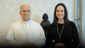 Papa León XIV recibe a María Corina Machado en el Vaticano