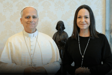 Papa León XIV recibe a María Corina Machado en el Vaticano