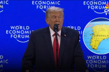 Mapa estratégico del Ártico resaltando a Groenlandia tras la insistencia de Donald Trump por comprar el territorio en 2026.