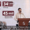 Alejandro Calderón Alipí, secretario de Salud de Tabasco, informa cifras del brote de sarampión y refuerzo de vacunación.