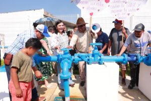 Inauguración de pozo profundo en Villa Macultepec por Yolanda Osuna