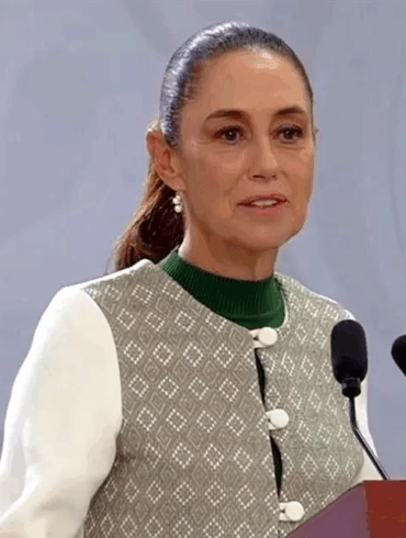 Claudia Sheinbaum durante mensaje público tras operativo contra el CJNG