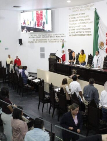 Sesión matutina del Congreso de Tabasco donde se aprobó la reforma de 40 horas