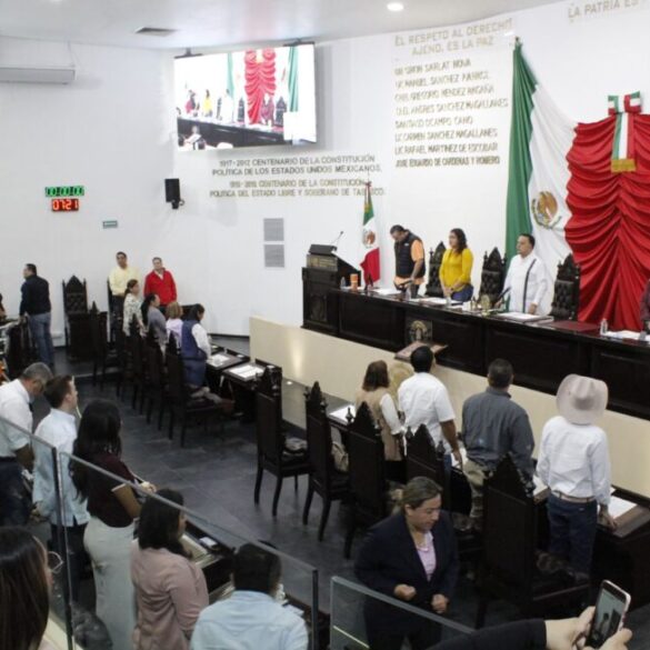 Sesión matutina del Congreso de Tabasco donde se aprobó la reforma de 40 horas