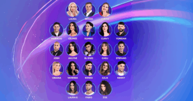 Foto oficial de La Casa de los Famosos 6 de la cadena Telemundo con los conductores principales.