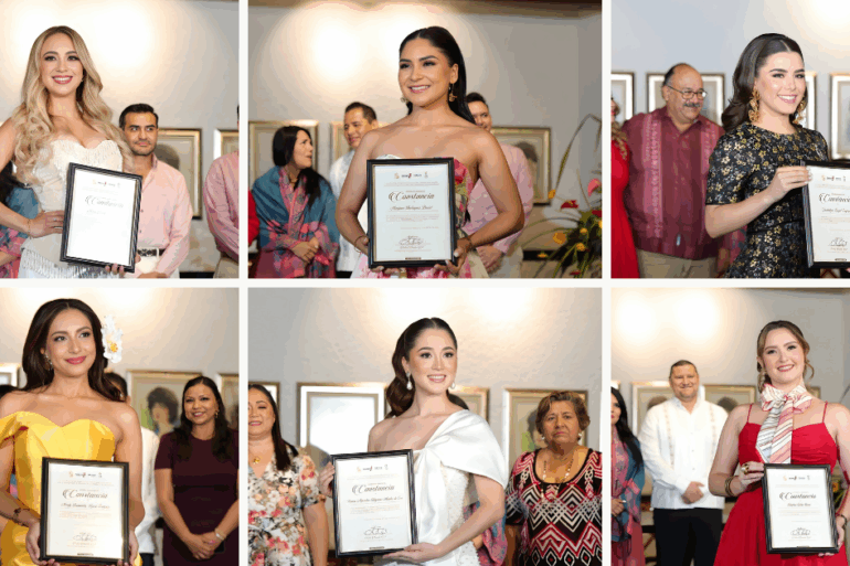 Representantes municipales durante la firma del registro de embajadoras 2026 en Tabasco.