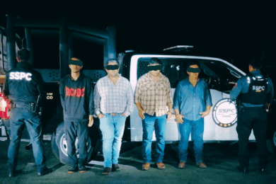 Operativo de seguridad en Tabasco con decomiso de armamento y vehículos