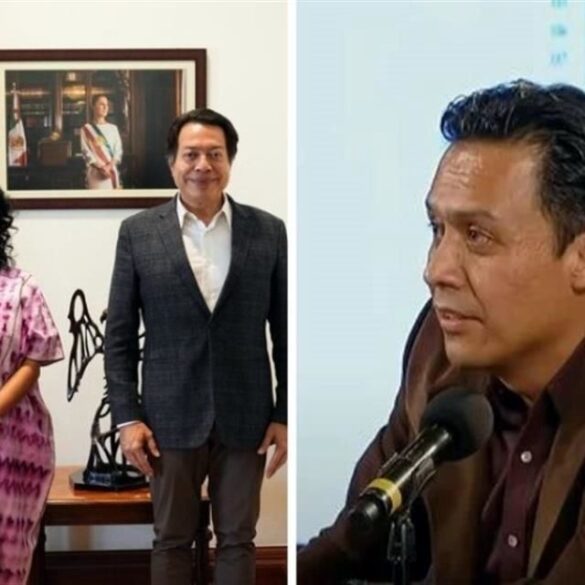Funcionarios de la SEP durante el relevo en la Dirección de Materiales Educativos