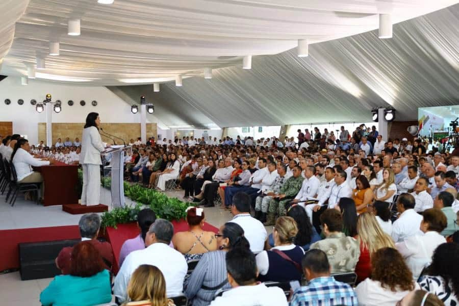 Yolanda Osuna durante presentación del reconocimiento a Centro por sexto lugar nacional en transparencia fiscal según ARegional