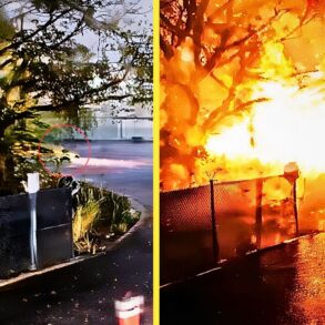 Comparativa del área antes y después de explosión en Dos Bocas