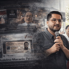 Publicaciones en redes sociales de actores políticos con ataques contra José Pablo Mora Gómez en Tabasco