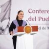 Presidenta Claudia Sheinbaum presentando el Plan México para la industria de transporte de carga.